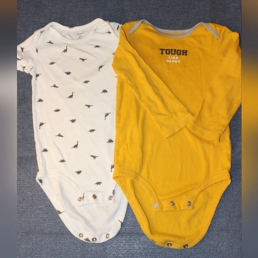 CARTER'S Onesies White and Yellow Bundle